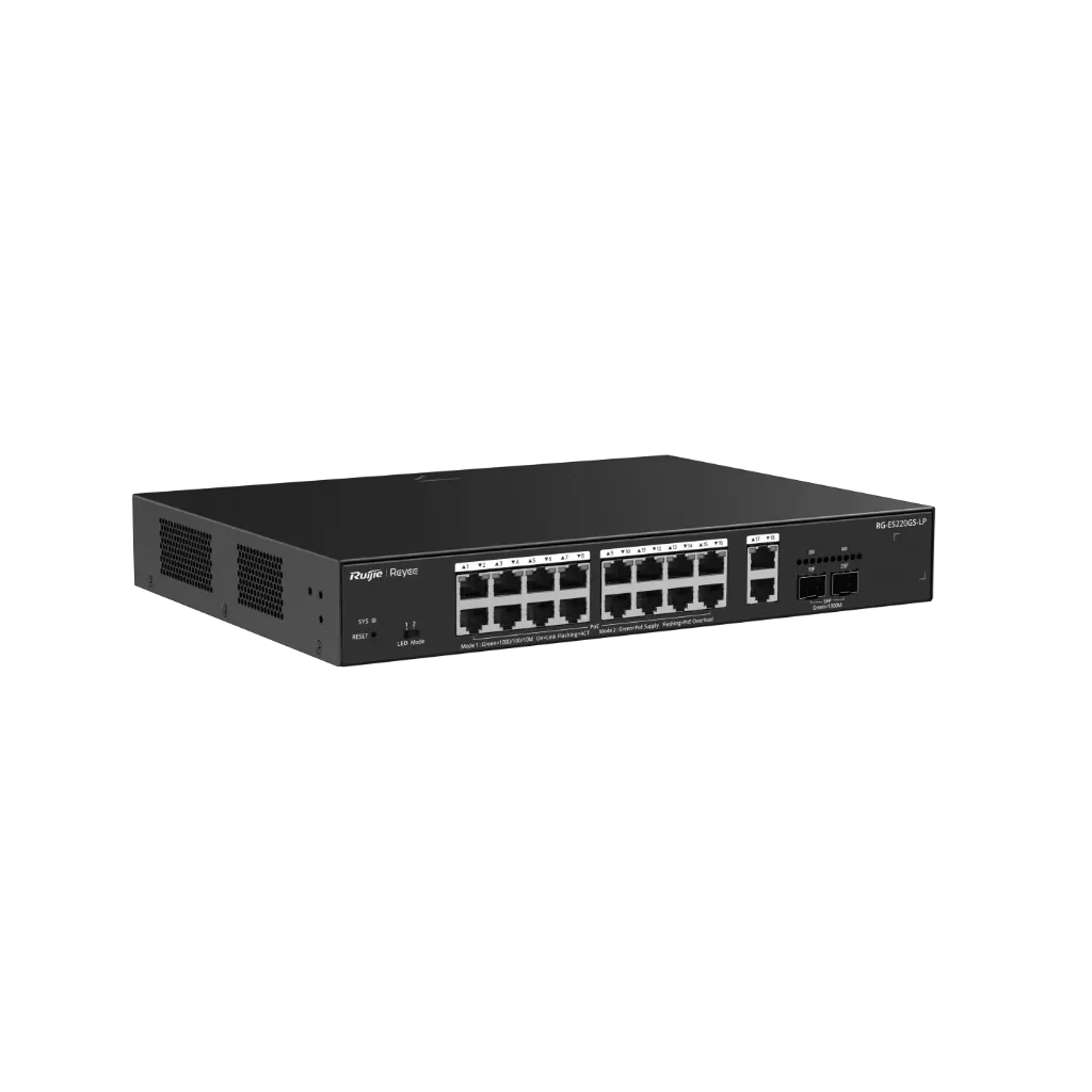 Switch PoE Ruijie RG-ES228GS-LP 24 Port 1000Mbps