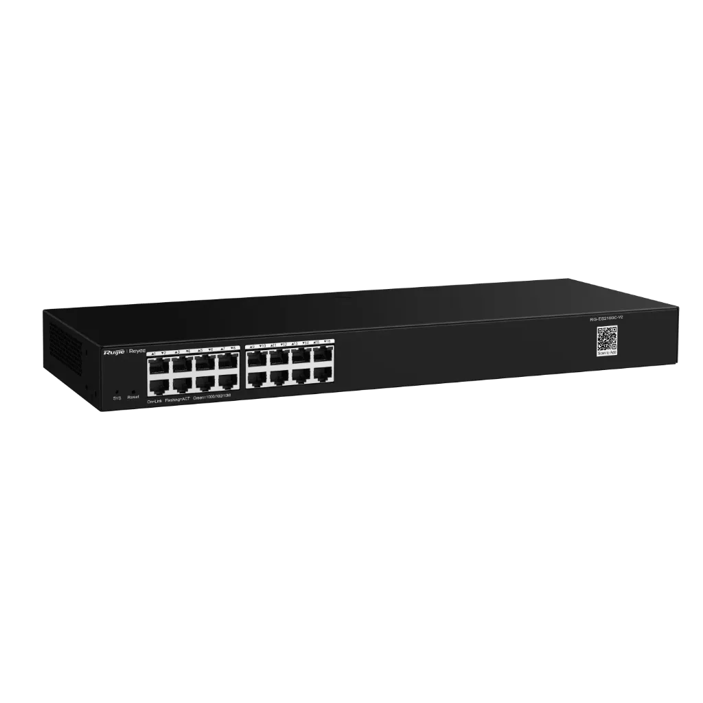 [00000141] Bộ chia mạng Switch Ruijie RG-ES216GC-V2 16 Port 1000Mbps