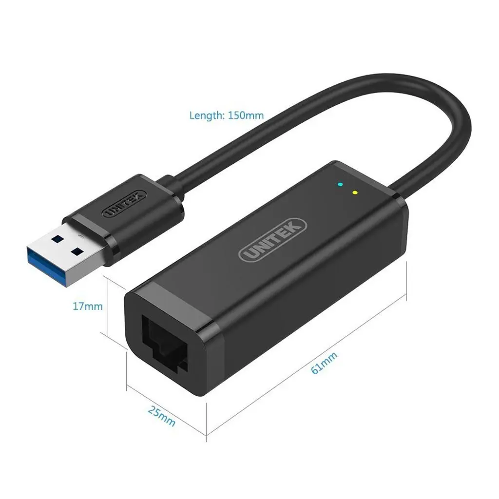 Cáp chuyển đổi USB 3.0 sang LAN Unitek Y-3470