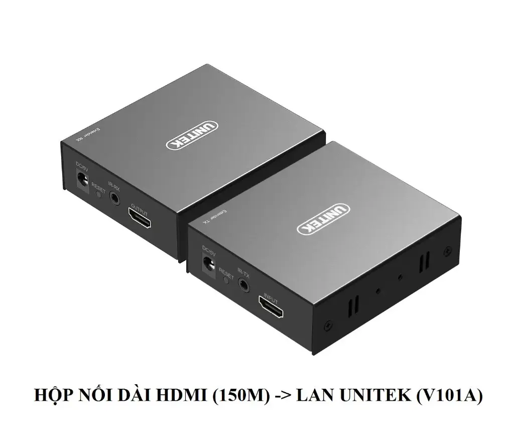 Bộ kéo dài tín hiệu HDMI LAN 150m Unitek V101A (09706)