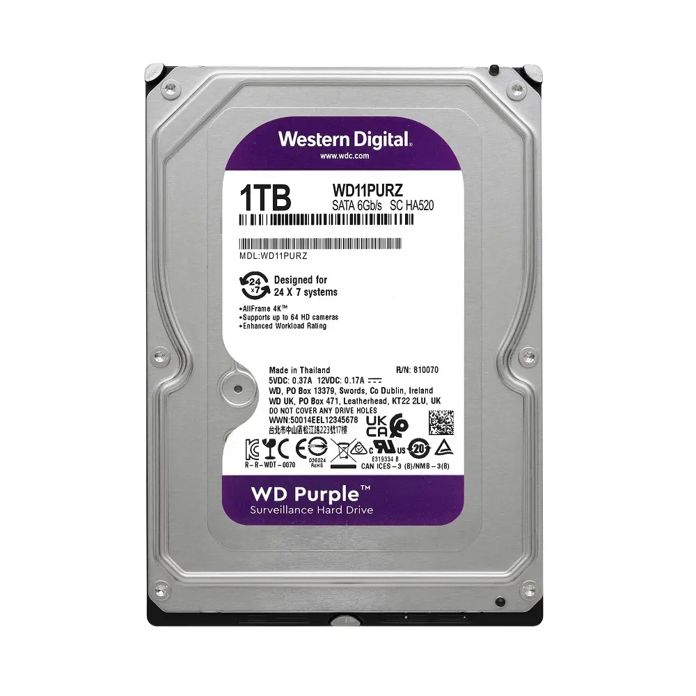 Ổ cứng HDD 1TB Wetern Purple WD11PURZ