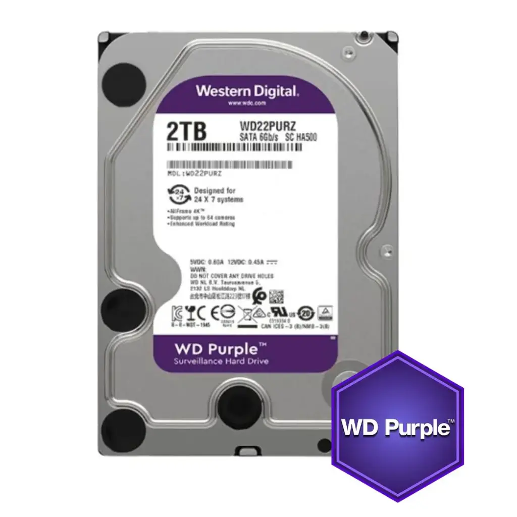 Ổ cứng HDD 2TB Wetern Purple WD22PURZ