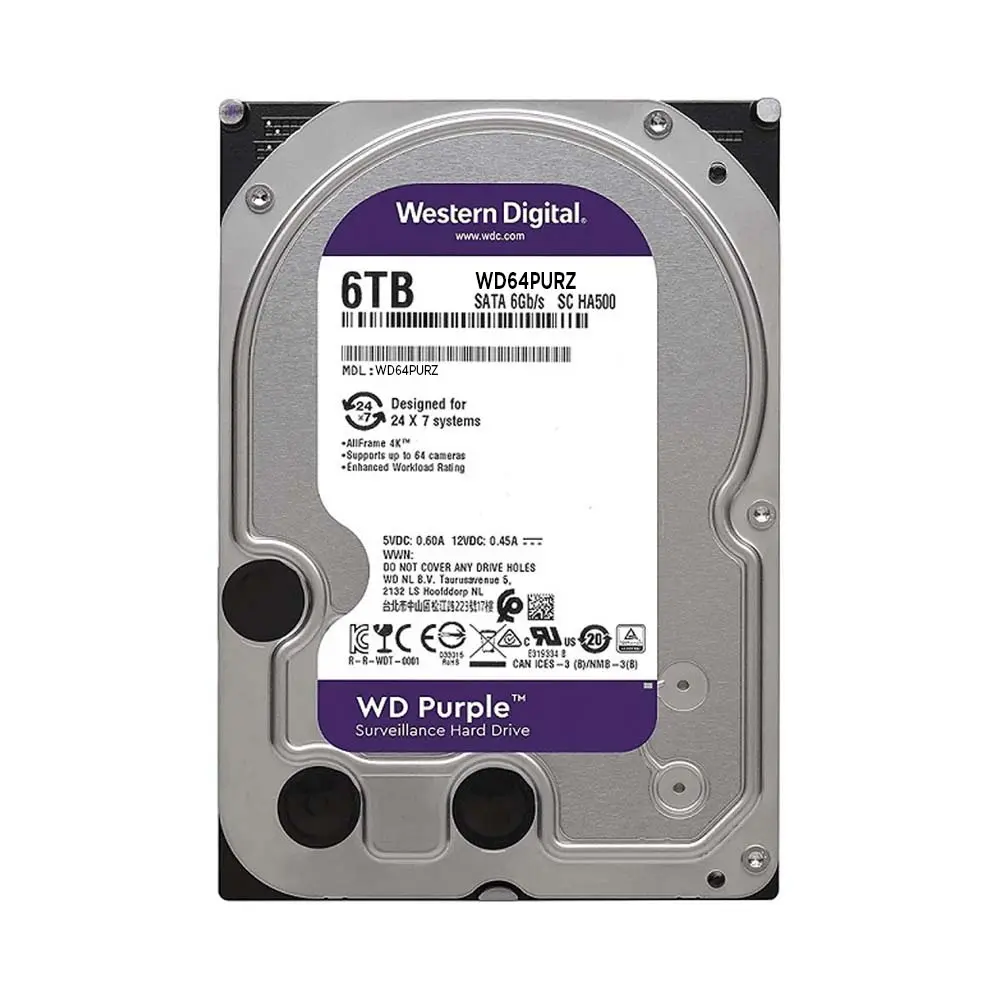 Ổ cứng HDD 6TB Wetern Purple WD64PURZ