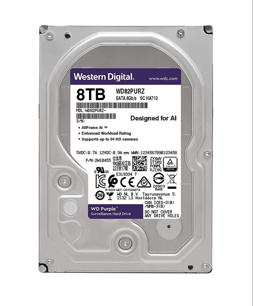 Ổ cứng HDD 8TB Wetern Purple WD82PURX