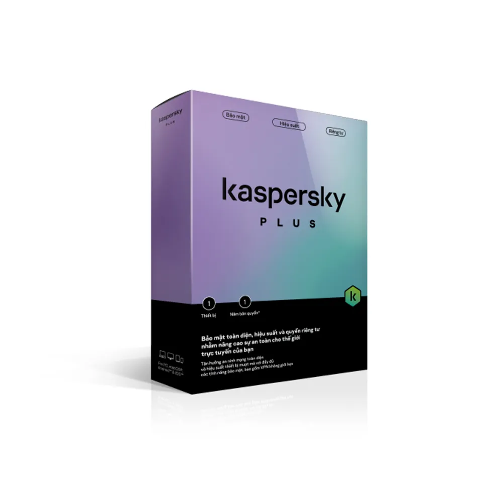 [00000365] Phần mềm diệt virus Kaspersky Plus 3U