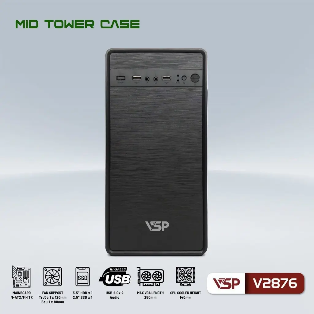 Vỏ máy tính Case VSP V2876