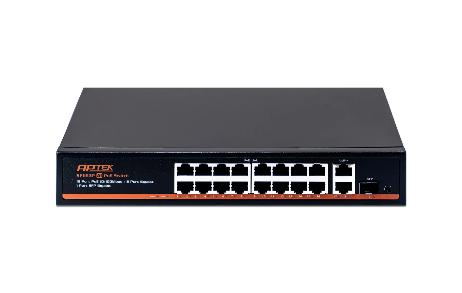 Switch PoE APTEK SF1163P 16 Port 100Mbps