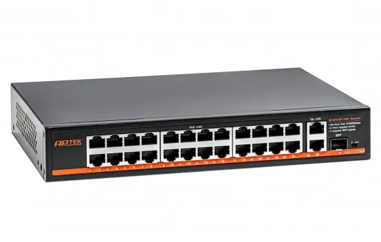 [00000487] Switch PoE APTEK SF1243P 24 Port 100Mbps