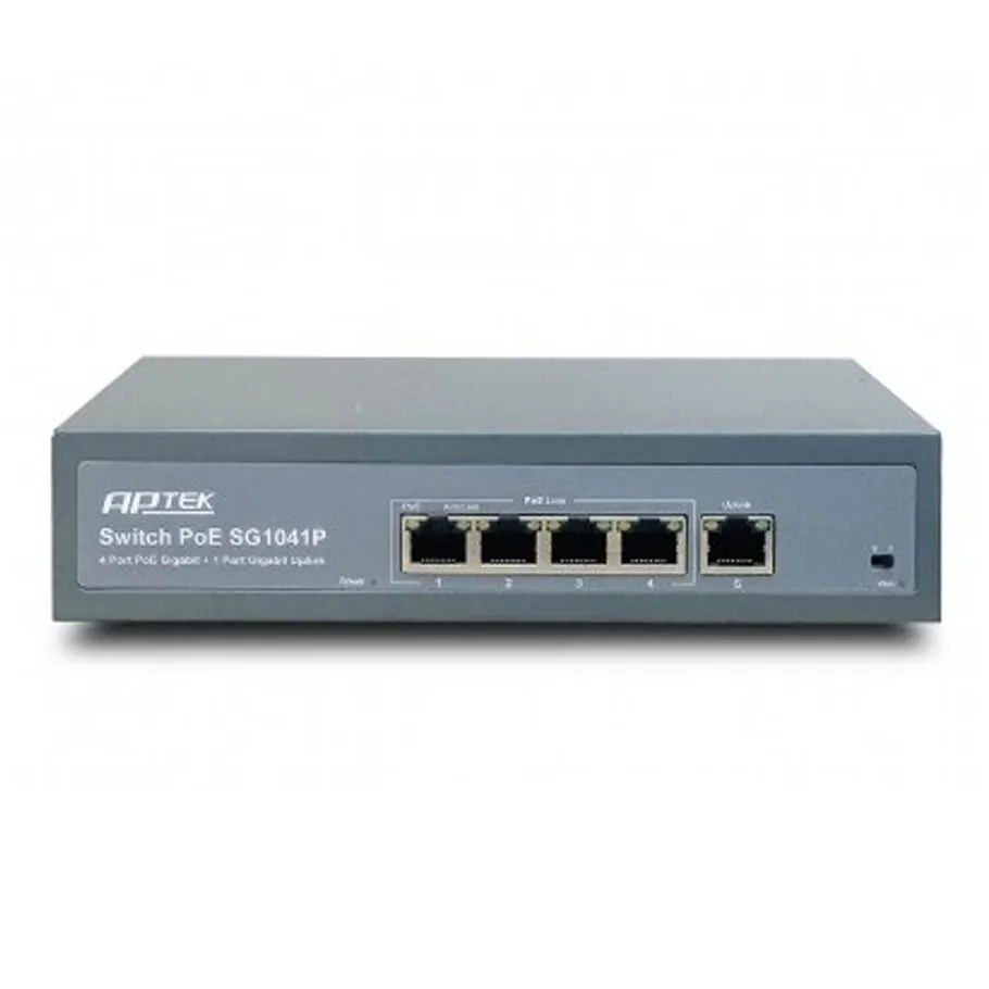 Switch PoE APTEK SG1041P 4 Port 1000Mbps