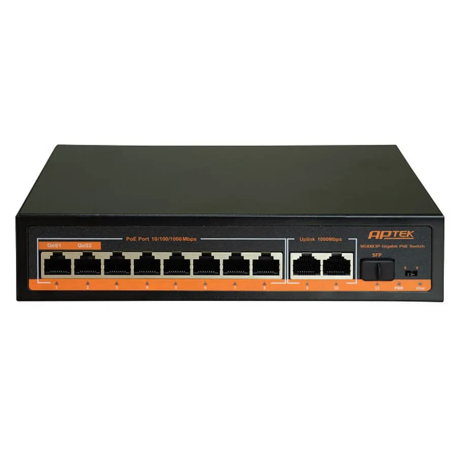 Switch PoE APTEK SG1083P 8 Port 1000Mbps