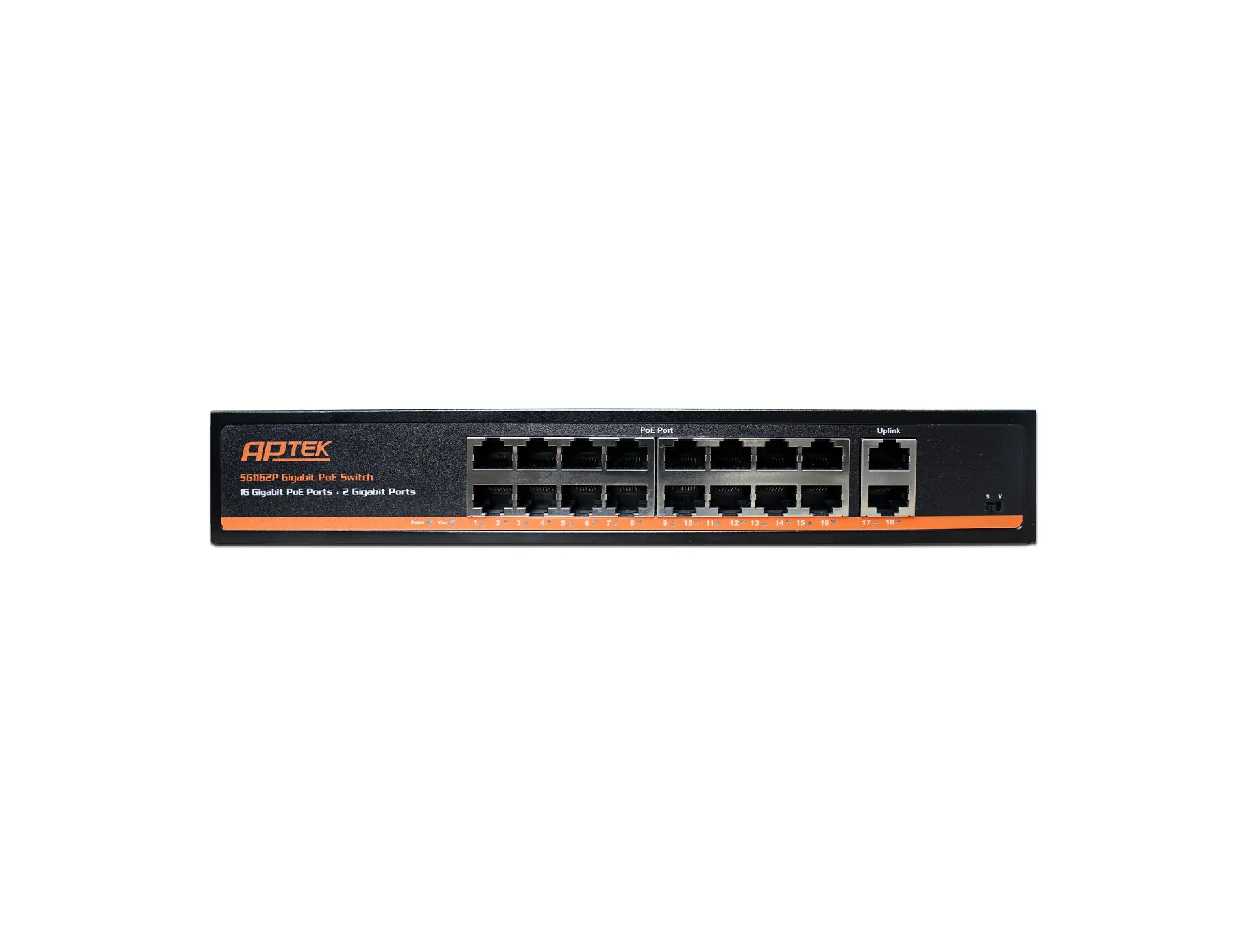 Switch PoE APTEK SG1162P 16 Port 1000Mbps