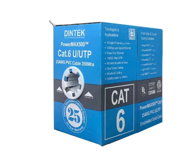 Cáp mạng Dintek Cat 6 UTP 23AWG 1101-04032