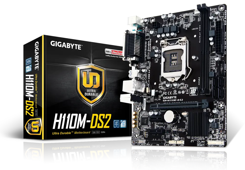 Mainboard Gigabyte GA-H110M-DS2 (DDR4), Socket LGA 1151