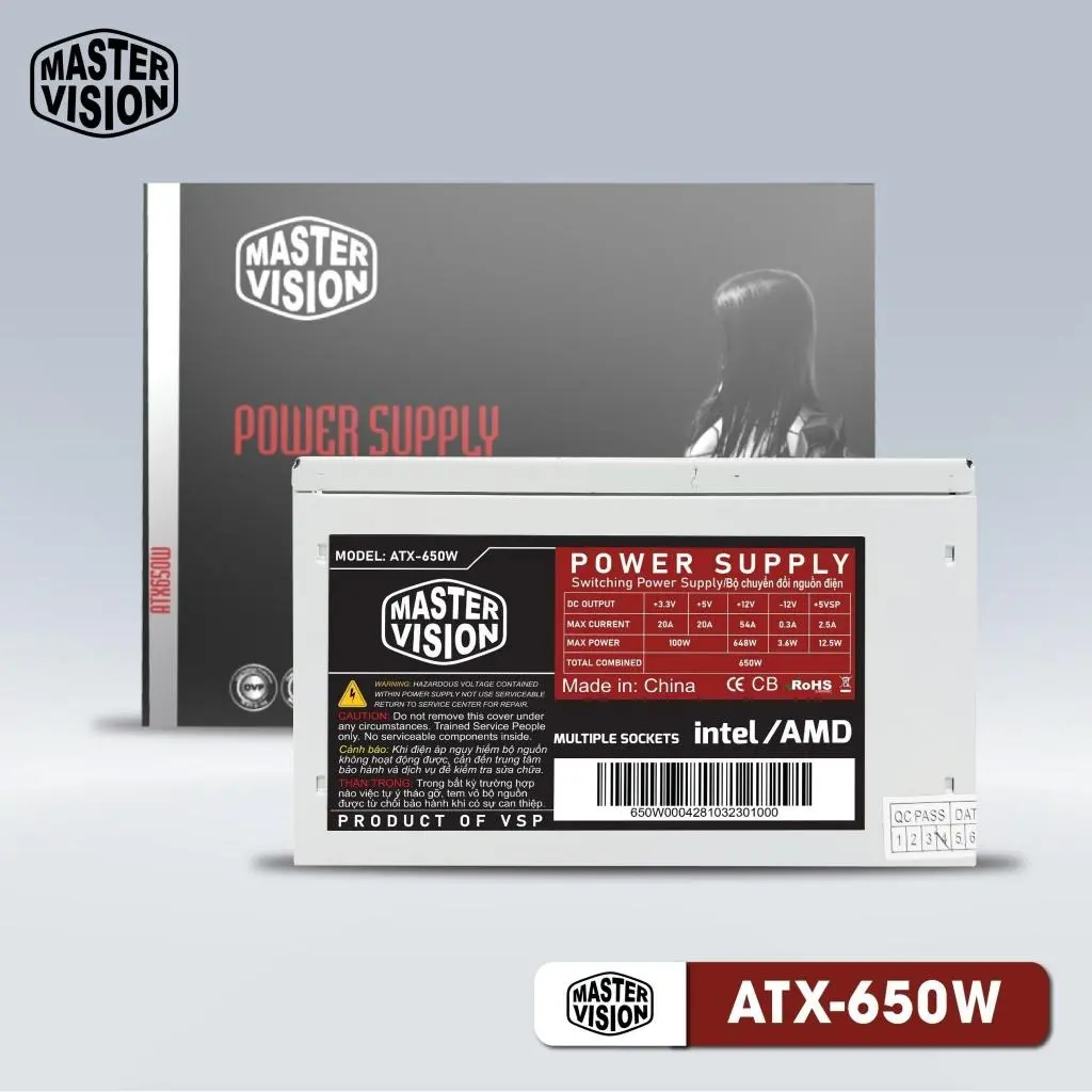 Nguồn máy tính VSP Master Vision ATX-650W