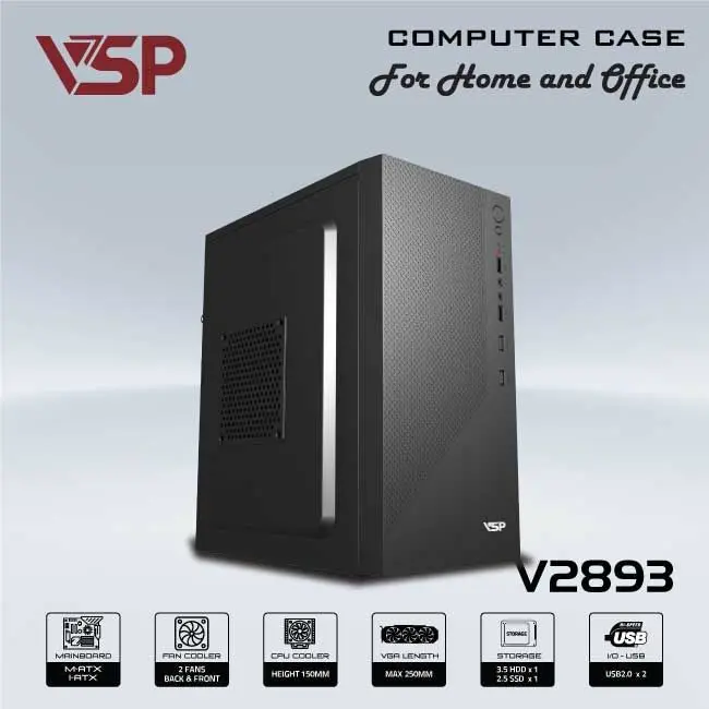 Vỏ máy tính Case VSP V2893