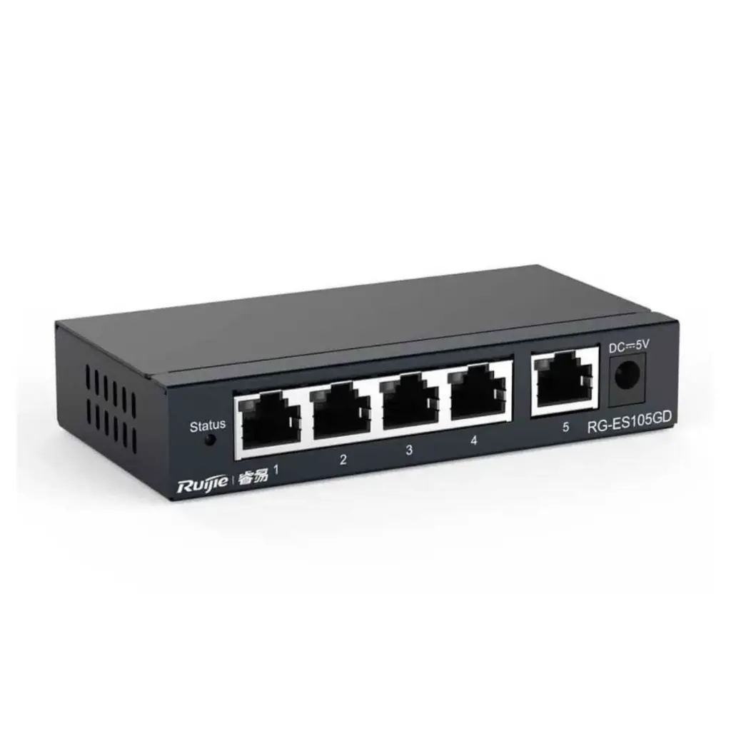 Bộ chuyển mạch Switch Ruijie RG-ES105GD 5 Port Gigabit