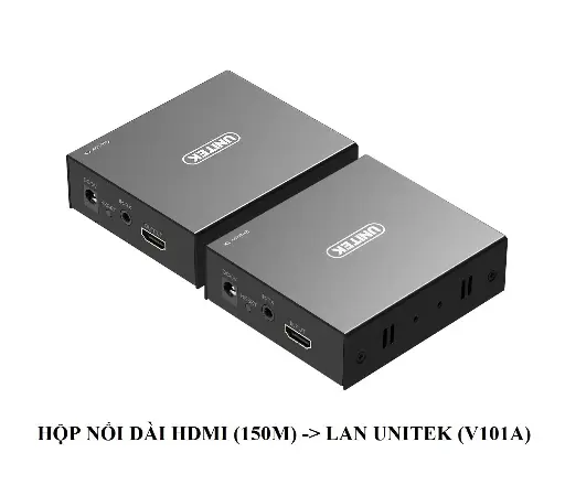 [PKVP] Bộ kéo dài tín hiệu HDMI LAN 150m Unitek V101A (09706)