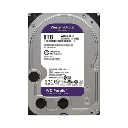 [LKMT] Ổ cứng HDD 6TB Wetern Purple WD64PURZ