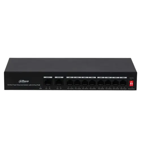 [00000334] Switch PoE Dahua DH-PFS3010-8ET-65