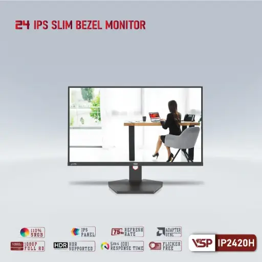 [00000376] Màn hình VSP IP2420H 23.8 inch IPS
