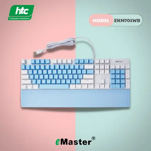 [00000445] Bàn phím cơ Emaster EKM701WB
