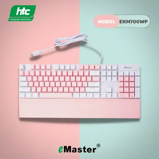 [00000446] Bàn phím cơ Emaster EKM700WP