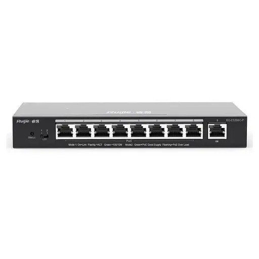 Switch PoE Ruijie RG-ES209GC-P 8 Port Gigabit, 120W