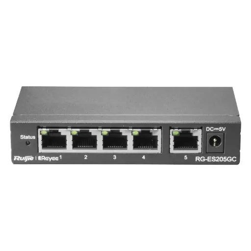 Bộ chuyển mạch Switch Ruijie RG-ES205GC 5 Port Gigabit